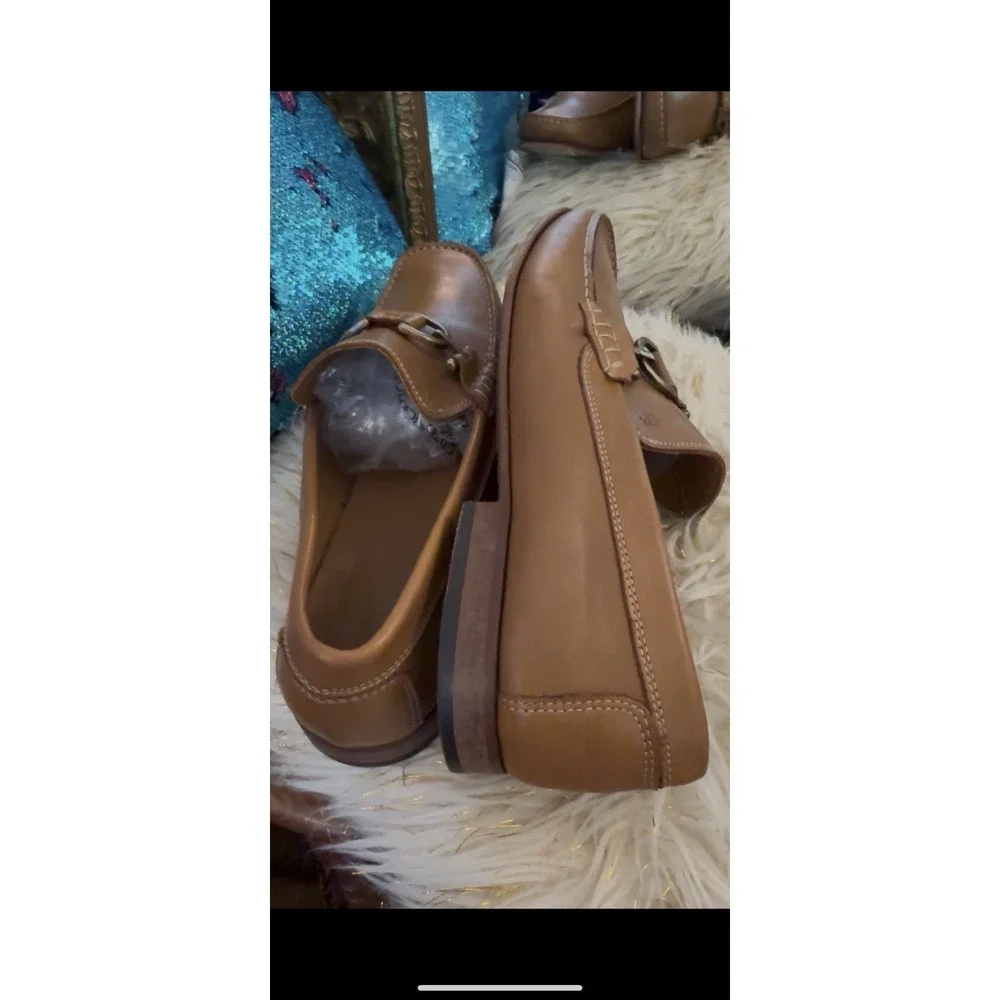 Donald J Pliner Men's Dacio Dipped Calf Loafer Saddle Tan Brown Size 8